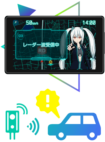 霧島レイ03＋　レーダー探知機　品動作確認済み